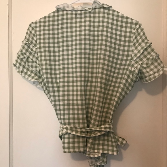 Gingham Wrap Top from Nastygal - Picture 4 of 5